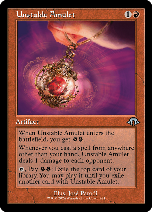 Unstable Amulet (Retro Frame) (MH3-421) - Modern Horizons 3