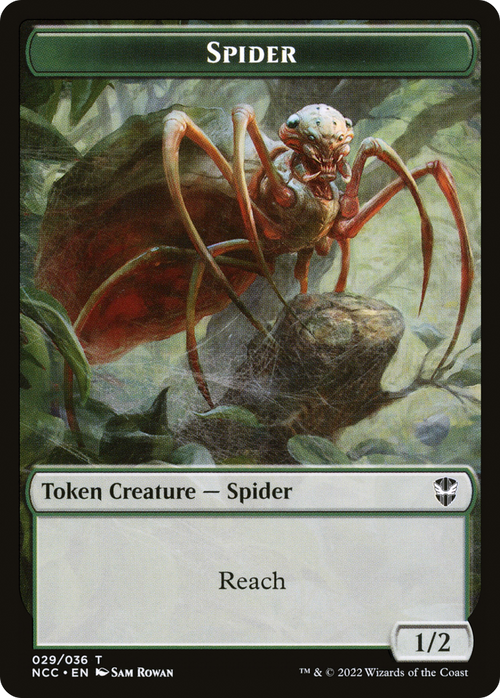 Spider (TNCC-029) - New Capenna Commander Tokens Foil