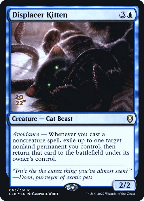Displacer Kitten (PRE-063) - Battle for Baldur's Gate Promos Foil