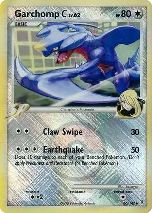 Garchomp C - 60/147 (League Promo)/147  - Reverse Holofoil League & Championship Cards - Promo