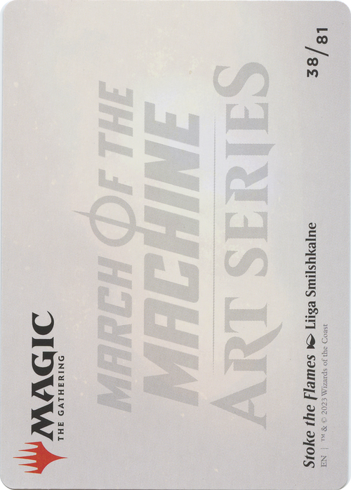 Stoke the Flames // Stoke the Flames (AMOM-038) - March of the Machine Art Series (Borderless) Foil