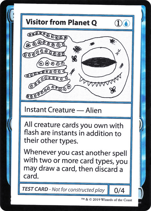 Visitor from Planet Q (No PW Symbol) (CMB1-033) - Mystery Booster Playtest Cards 2021