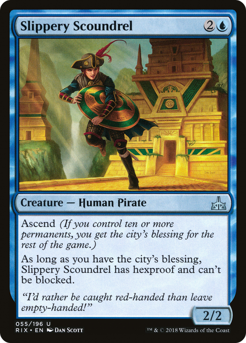 Slippery Scoundrel (RIX-055) - Rivals of Ixalan