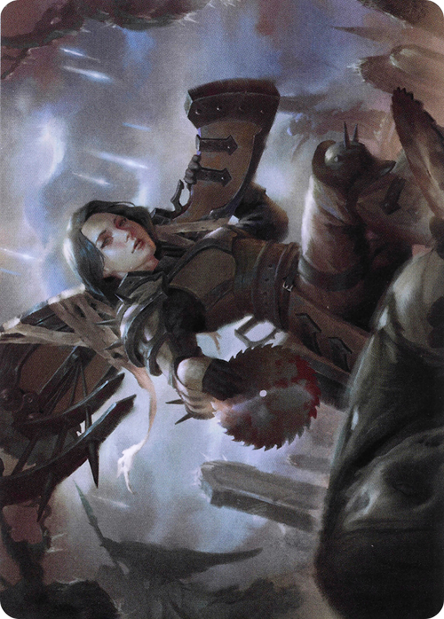 Sawblade Slinger // Sawblade Slinger (AVOW-054) - Crimson Vow Art Series (Borderless)