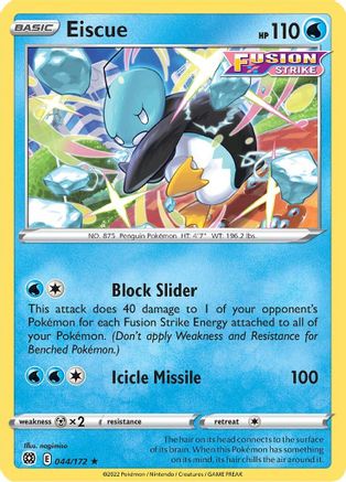Eiscue 044  - Reverse Holofoil SWSH09 Brilliant Stars - Rare