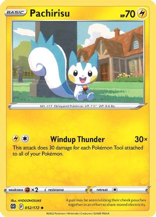 Pachirisu 052  SWSH09 Brilliant Stars - Uncommon