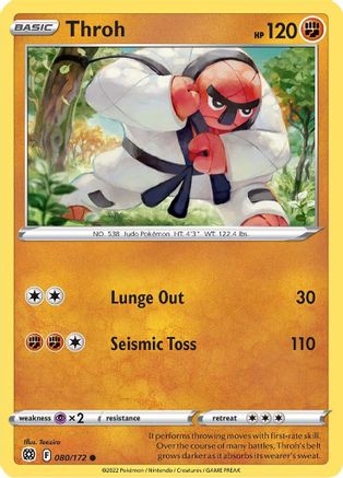 Throh 080  - Reverse Holofoil SWSH09 Brilliant Stars - Common