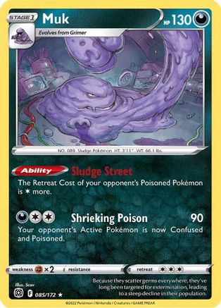 Muk 085  SWSH09 Brilliant Stars - Rare
