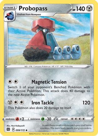 Probopass 099  - Reverse Holofoil SWSH09 Brilliant Stars - Uncommon