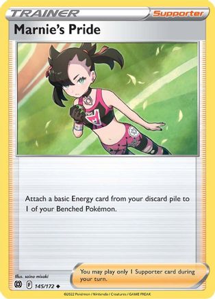 Marnie's Pride 145  - Reverse Holofoil SWSH09 Brilliant Stars - Uncommon
