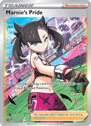 Marnie's Pride (Full Art) 171  - Holofoil SWSH09 Brilliant Stars - Ultra Rare