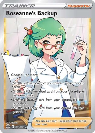 Roseanne's Backup (Full Art) 172  - Holofoil SWSH09 Brilliant Stars - Ultra Rare