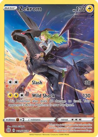 Zekrom TG05  - Holofoil SWSH09 Brilliant Stars Trainer Gallery - Ultra Rare