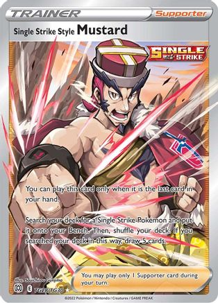 Single Strike Style Mustard TG28  - Holofoil SWSH09 Brilliant Stars Trainer Gallery - Ultra Rare