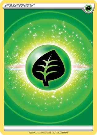 Grass Energy (2022 Unnumbered)  - Reverse Holofoil SWSH09 Brilliant Stars - Common