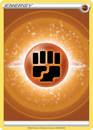 Fighting Energy (2022 Unnumbered)  - Reverse Holofoil SWSH09 Brilliant Stars - Common