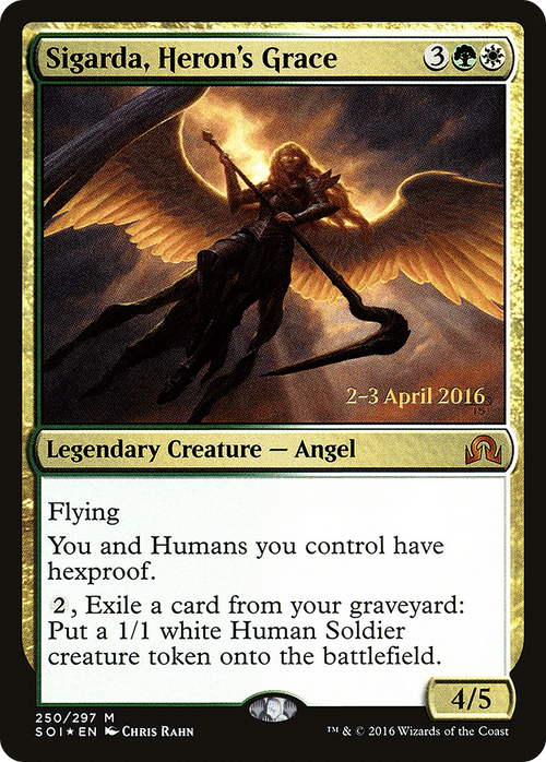 Sigarda, Heron's Grace (PRE-250S) - Shadows over Innistrad Promos Foil