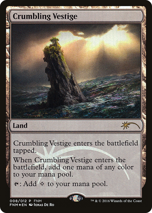 Crumbling Vestige (FNM-008) - Friday Night Magic 2016 Foil