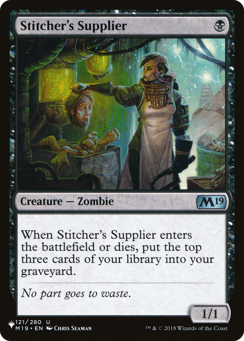 Stitcher's Supplier (LIST-M19-121) - The List