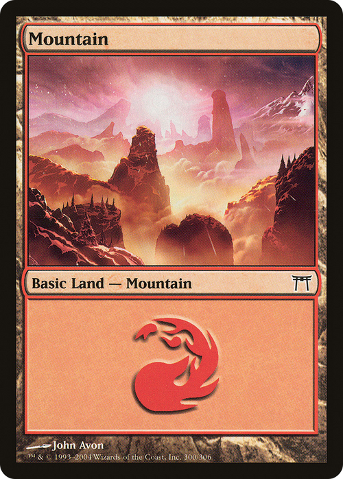 Mountain (300) (CHK-300) - Champions of Kamigawa