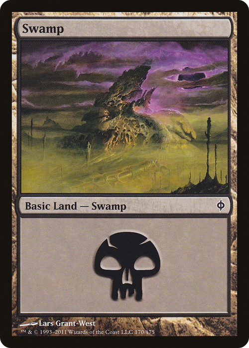 Swamp (170) (NPH-170) - New Phyrexia Foil