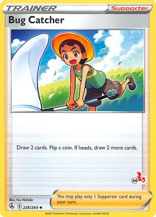Bug Catcher - 226/264 (#34 Cinderace Stamped)/264  Battle Academy 2022 - Promo