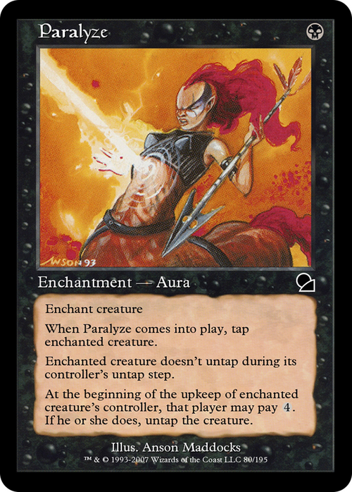 Paralyze (ME1-080) - Masters Edition Foil