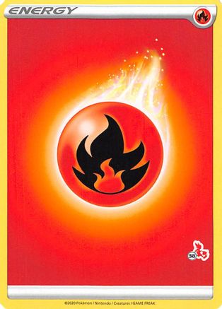 Fire Energy (#38 Cinderace Stamped)  Battle Academy 2022 - Promo