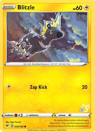 Blitzle - 053/185 (#2 Pikachu Stamped)/185  Battle Academy 2022 - Promo