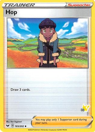 Hop - 165/202 (#42 Pikachu Stamped)/202  Battle Academy 2022 - Promo