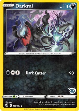 Darkrai (Eevee Stamped) 167/264  Battle Academy 2022 - Promo