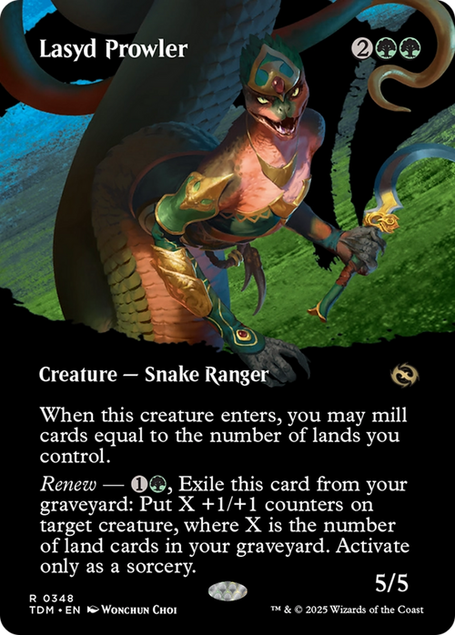 Lasyd Prowler (Borderless) (TDM-348) - Tarkir: Dragonstorm: (Showcase)