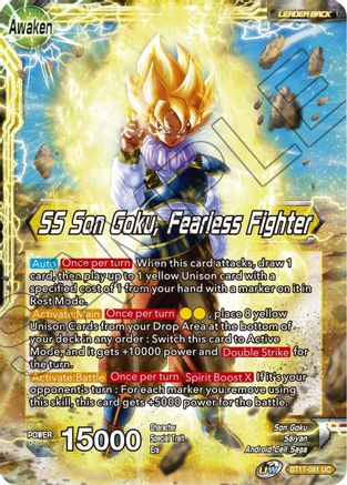 Son Goku // SS Son Goku, Fearless Fighter (BT17-081) - Ultimate Squad Foil