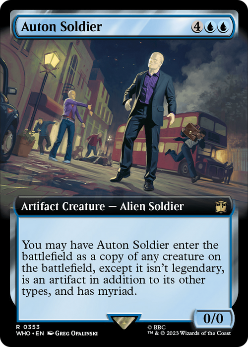 Auton Soldier (Extended Art) (WHO-353) - Doctor Who: (Extended Art)