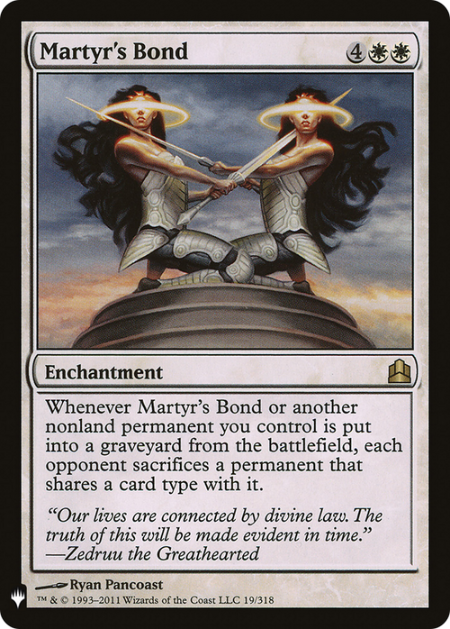 Martyr's Bond (LIST-CMD-19) - The List