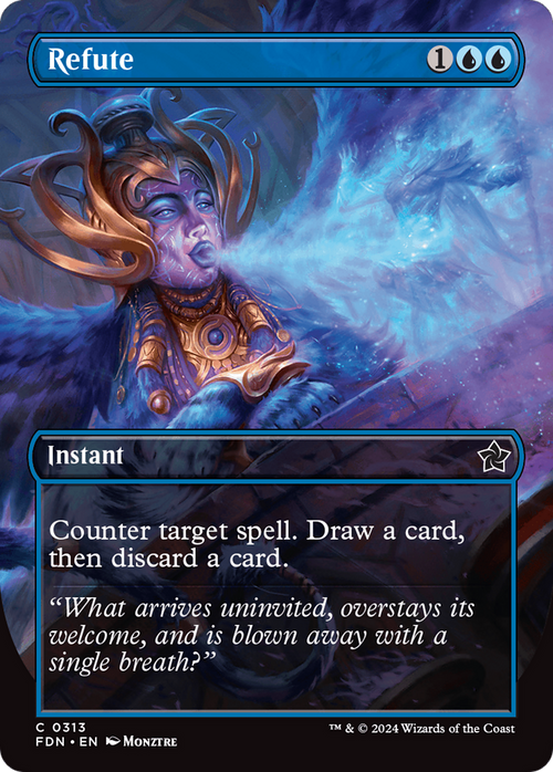 Refute (Borderless) (FDN-313) - Foundations Foil