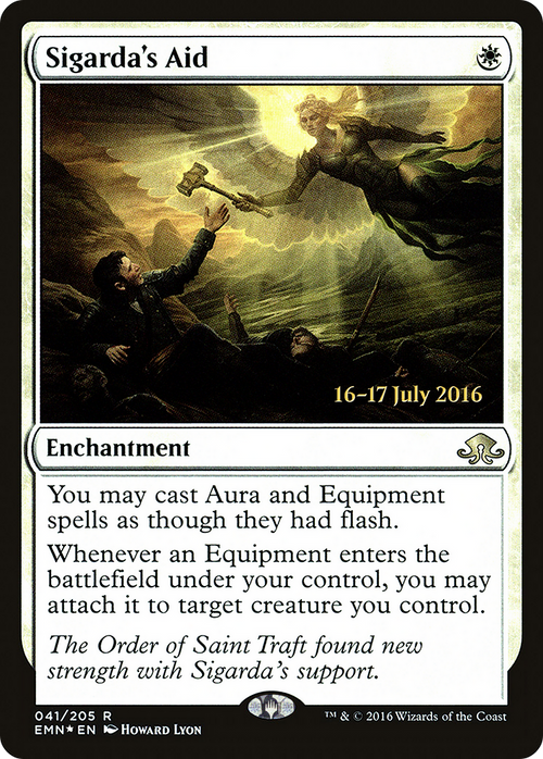 Sigarda's Aid (PRE-41S) - Eldritch Moon Promos Foil