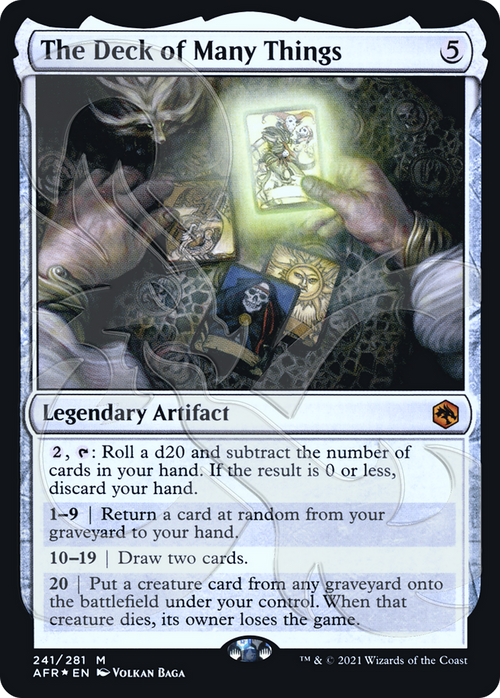 The Deck of Many Things (AFR&-241A) - Adventures in the Forgotten Realms Promos Foil
