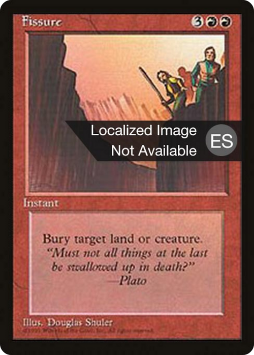 Fissure (4BB-) - Fourth Edition Foreign Black Border