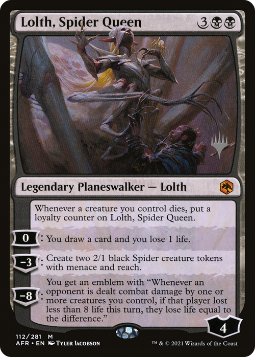 Lolth, Spider Queen (PPAFR-112P) - Adventures in the Forgotten Realms Promos