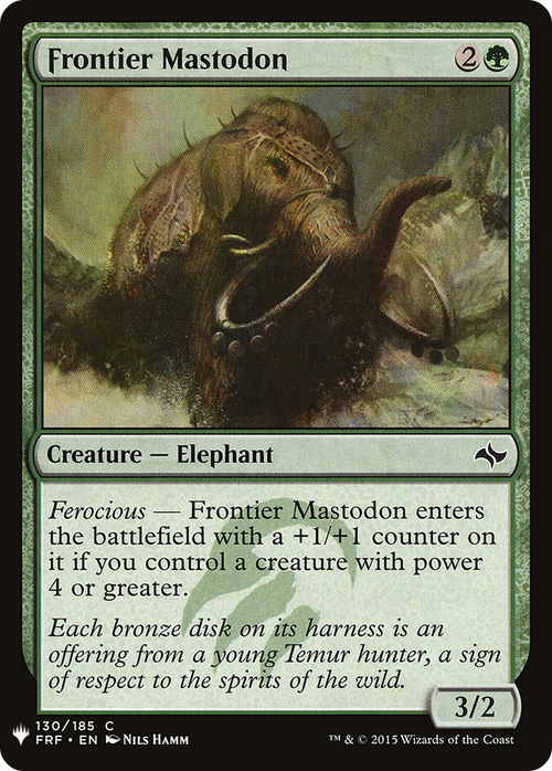 Frontier Mastodon (LIST-FRF-130) - The List