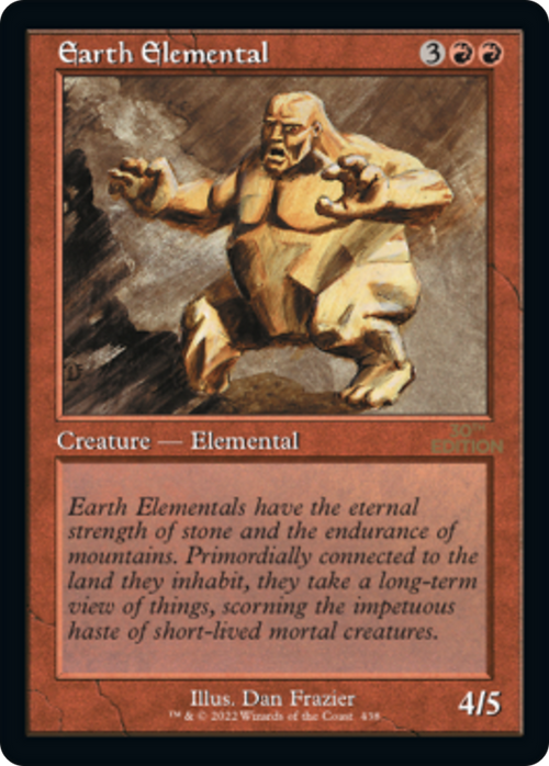 Earth Elemental (Retro Frame) (30A-438) - 30th Anniversary Edition