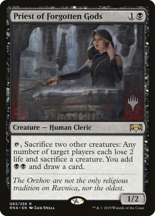 Priest of Forgotten Gods (PPELD-83P) - Ravnica Allegiance Promos