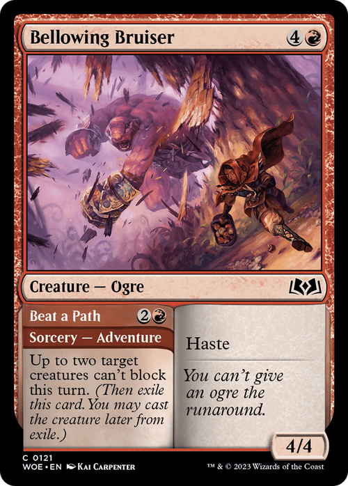 Bellowing Bruiser (WOE-121) - Wilds of Eldraine Foil