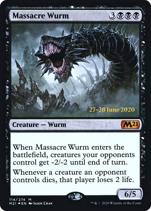 Massacre Wurm (PRE-114S) - Core Set 2021 Promos Foil