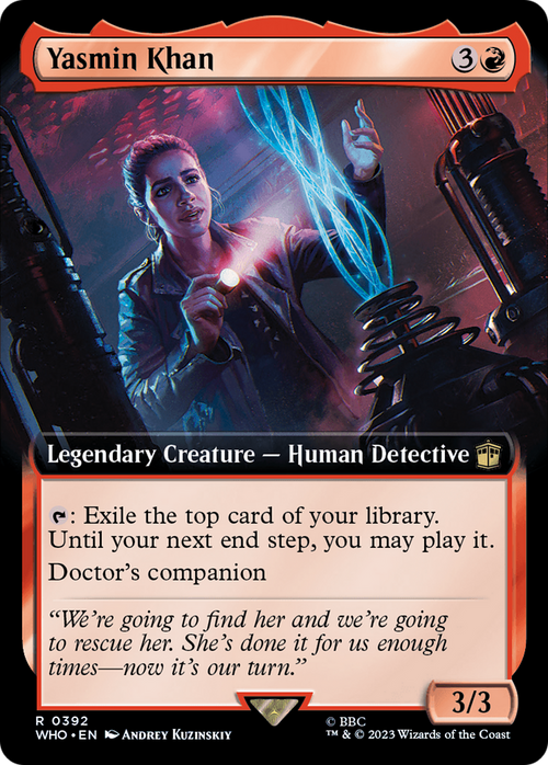 Yasmin Khan (Extended Art) (WHO-392) - Doctor Who: (Extended Art) Foil
