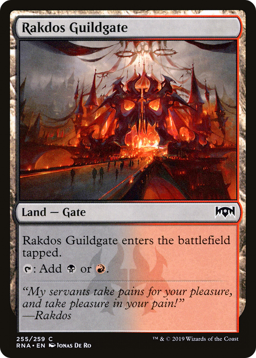Rakdos Guildgate (255) (RNA-255) - Ravnica Allegiance Foil