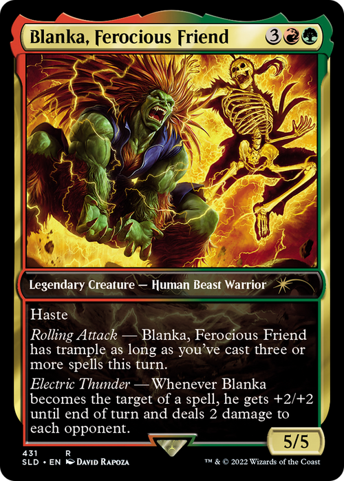 Blanka, Ferocious Friend (SLD-431) - Secret Lair Drop / Blanka, Ferocious Friend Foil