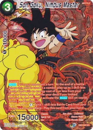 Son Goku, Nimbus Master (DB3-003) - Collectors Selection Vol 2 Foil