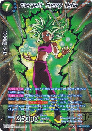 Energetic Frenzy Kefla (DB2-039) - Collectors Selection Vol 2 Foil